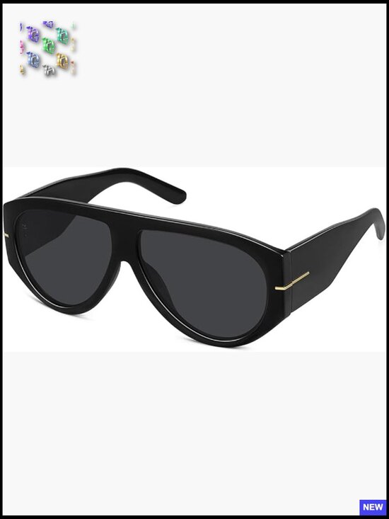 Oversized Aviator Sunglasses Retro Trendy UV Protection Driving Traveling Unisex main image 6